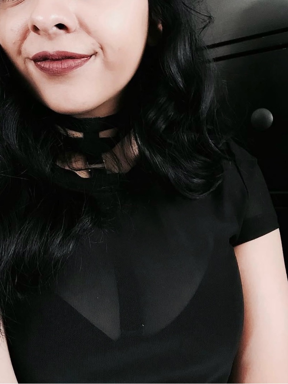 Killstar Black Mesh Crop Top